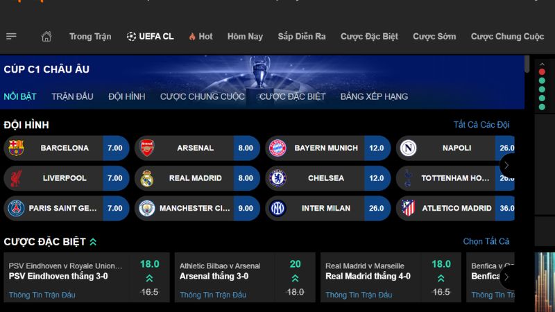 188Bet – Nhà cái cá cược uy tín, trả thưởng lên đến 98% 26 Đa dạng kèo cược khi tham gia 188bet
